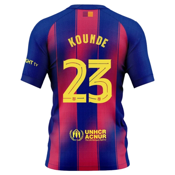 Levné Mužský Fotbalový Dres FC Barcelona Kounde 23 Domácí 2025-26 Levné Mužský Fotbalový Dres FC Barcelona Kounde 23 Domácí 2025-26