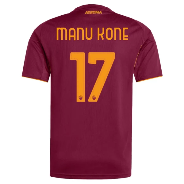 Levné Dětský Fotbalový Dres AS Řím Manu Kone 17 Domácí 2025-26