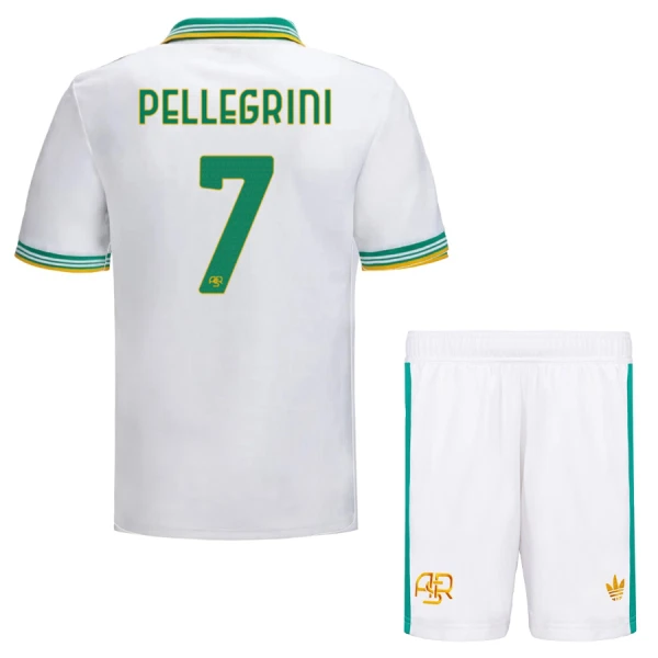 Levné Dětský Fotbalový Dres AS Řím Pellegrini 7 Alternativní 2025-26 Levné Dětský Fotbalový Dres AS Řím Pellegrini 7 Alternativní 2025-26