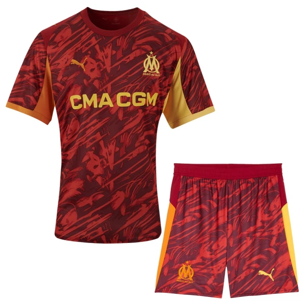 Levné Dětský Fotbalový Dres Olympique de Marseille Brankářské 2025-26 Červená Levné Dětský Fotbalový Dres Olympique de Marseille Brankářské 2025-26 Červená