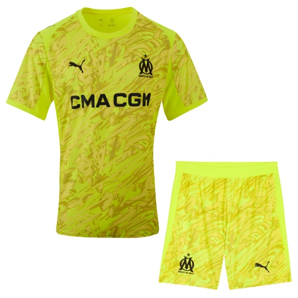 Levné Dětský Fotbalový Dres Olympique de Marseille Brankářské 2025-26 Žlutá Levné Dětský Fotbalový Dres Olympique de Marseille Brankářské 2025-26 Žlutá