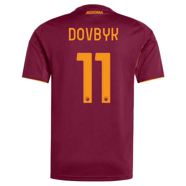 Levné Mužský Fotbalový Dres AS Řím Dovbyk 11 Domácí 2025-26 Levné Mužský Fotbalový Dres AS Řím Dovbyk 11 Domácí 2025-26