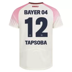 Levné Mužský Fotbalový Dres Bayer 04 Leverkusen Edmond Tapsoba 12 Venkovní 2025-26 Levné Mužský Fotbalový Dres Bayer 04 Leverkusen Edmond Tapsoba 12 Venkovní 2025-26