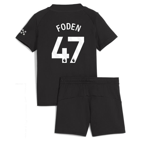 Levné Dětský Fotbalový Dres Manchester City Foden 47 Venkovní 2025-26 Levné Dětský Fotbalový Dres Manchester City Foden 47 Venkovní 2025-26