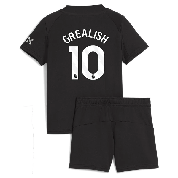Levné Dětský Fotbalový Dres Manchester City Grealish 10 Venkovní 2025-26 Levné Dětský Fotbalový Dres Manchester City Grealish 10 Venkovní 2025-26