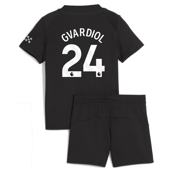Levné Dětský Fotbalový Dres Manchester City Gvardiol 24 Venkovní 2025-26 Levné Dětský Fotbalový Dres Manchester City Gvardiol 24 Venkovní 2025-26