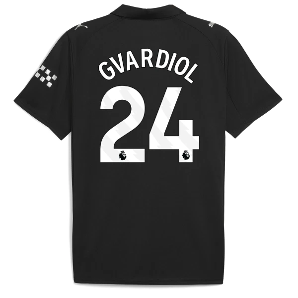 Levné Mužský Fotbalový Dres Manchester City Gvardiol 24 Venkovní 2025-26 Levné Mužský Fotbalový Dres Manchester City Gvardiol 24 Venkovní 2025-26