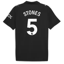 Levné Mužský Fotbalový Dres Manchester City Stones 5 Venkovní 2025-26 Levné Mužský Fotbalový Dres Manchester City Stones 5 Venkovní 2025-26