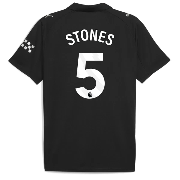 Levné Mužský Fotbalový Dres Manchester City Stones 5 Venkovní 2025-26 Levné Mužský Fotbalový Dres Manchester City Stones 5 Venkovní 2025-26