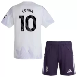 Levné Dětský Fotbalový Dres Manchester United Cunha 10 Venkovní 2025-26 Levné Dětský Fotbalový Dres Manchester United Cunha 10 Venkovní 2025-26
