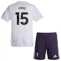 Levné Dětský Fotbalový Dres Manchester United Yoro 15 Venkovní 2025-26 Levné Dětský Fotbalový Dres Manchester United Yoro 15 Venkovní 2025-26
