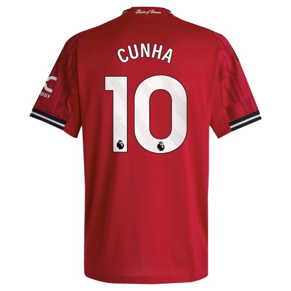 Levné Mužský Fotbalový Dres Manchester United Cunha 10 Domácí 2025-26 Levné Mužský Fotbalový Dres Manchester United Cunha 10 Domácí 2025-26