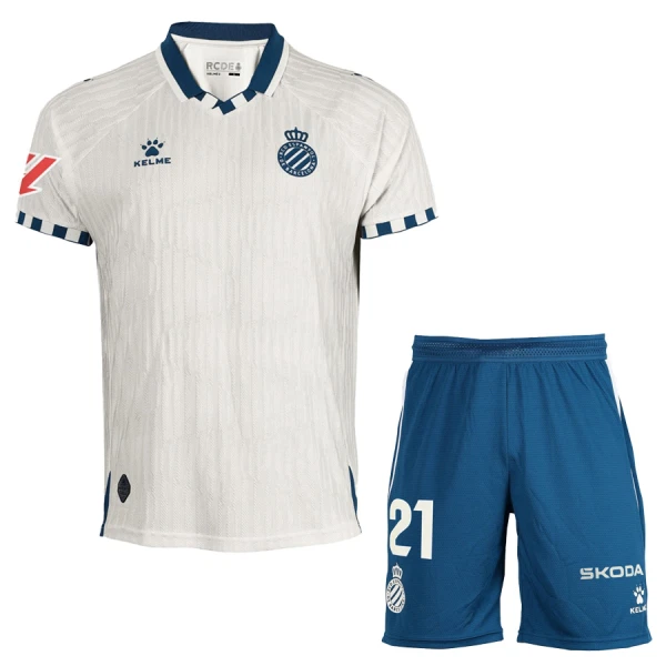 Levné Dětský Fotbalový Dres RCD Espanyol Venkovní 2025-26 Levné Dětský Fotbalový Dres RCD Espanyol Venkovní 2025-26