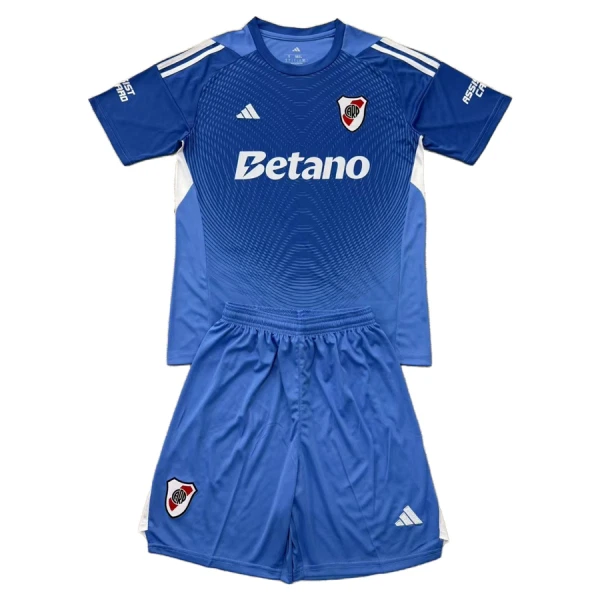Levné Dětský Fotbalový Dres River Plate Brankářské 2025-26 Modrá Levné Dětský Fotbalový Dres River Plate Brankářské 2025-26 Modrá