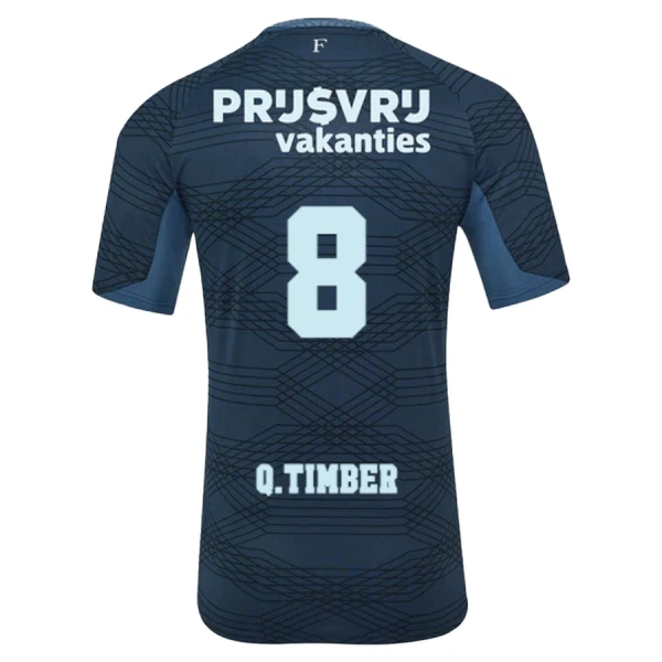 Levné Dětský Fotbalový Dres Feyenoord Q. Timber 8 Venkovní 2025-26