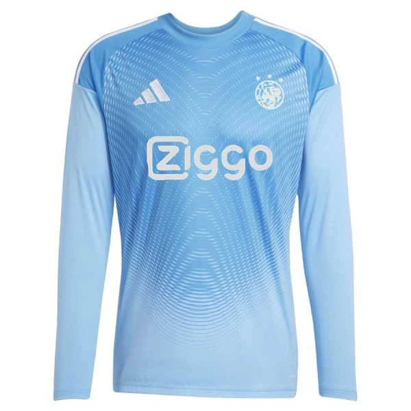 Levné Mužský Fotbalový Dres Ajax Amsterdam Brankářské 2025-26 Modrá Dlouhý Rukáv Levné Mužský Fotbalový Dres Ajax Amsterdam Brankářské 2025-26 Modrá Dlouhý Rukáv