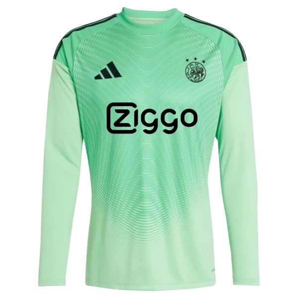 Levné Mužský Fotbalový Dres Ajax Amsterdam Brankářské 2025-26 Zelená Dlouhý Rukáv Levné Mužský Fotbalový Dres Ajax Amsterdam Brankářské 2025-26 Zelená Dlouhý Rukáv