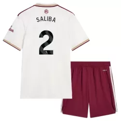 Levné Dětský Fotbalový Dres Arsenal Saliba 2 Alternativní 2025-26 Levné Dětský Fotbalový Dres Arsenal Saliba 2 Alternativní 2025-26