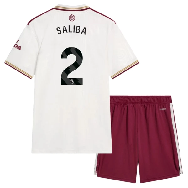 Levné Dětský Fotbalový Dres Arsenal Saliba 2 Alternativní 2025-26 Levné Dětský Fotbalový Dres Arsenal Saliba 2 Alternativní 2025-26