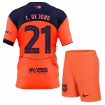 Levné Dětský Fotbalový Dres FC Barcelona Frenkie de Jong 21 Alternativní 2025-26