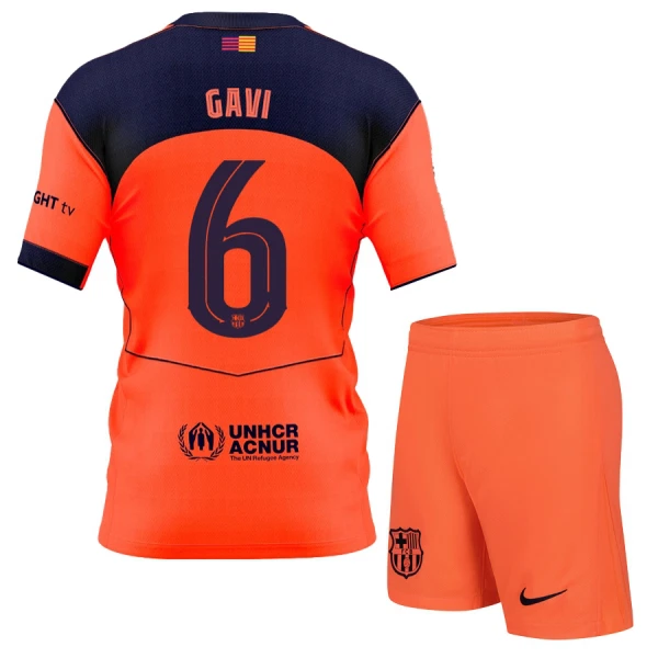 Levné Dětský Fotbalový Dres FC Barcelona Gavi 6 Alternativní 2025-26 Levné Dětský Fotbalový Dres FC Barcelona Gavi 6 Alternativní 2025-26