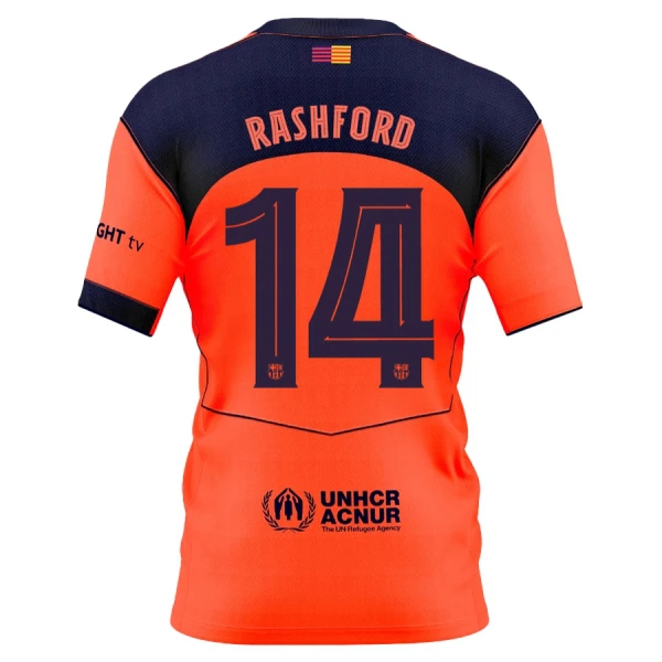 Levné Mužský Fotbalový Dres FC Barcelona Rashford 14 Alternativní 2025-26 Levné Mužský Fotbalový Dres FC Barcelona Rashford 14 Alternativní 2025-26