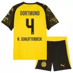 Levné Dětský Fotbalový Dres Borussia Dortmund N. Schlotterbeck 4 Domácí 2025-26