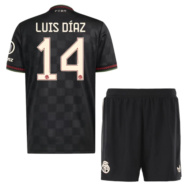 Levné Dětský Fotbalový Dres FC Bayern Mnichov Luis Diaz 14 Alternativní 2025-26 Levné Dětský Fotbalový Dres FC Bayern Mnichov Luis Diaz 14 Alternativní 2025-26