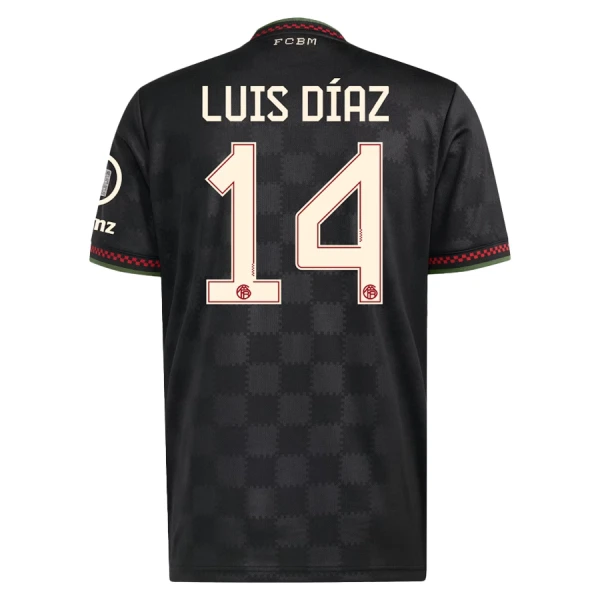 Levné Dětský Fotbalový Dres FC Bayern Mnichov Luis Diaz 14 Alternativní 2025-26