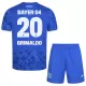 Levné Dětský Fotbalový Dres Bayer 04 Leverkusen Alejandro Grimaldo 20 Alternativní 2025-26 Levné Dětský Fotbalový Dres Bayer 04 Leverkusen Alejandro Grimaldo 20 Alternativní 2025-26