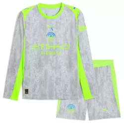 Levné Dětský Fotbalový Dres Manchester City Alternativní 2025-26 Dlouhý Rukáv Levné Dětský Fotbalový Dres Manchester City Alternativní 2025-26 Dlouhý Rukáv