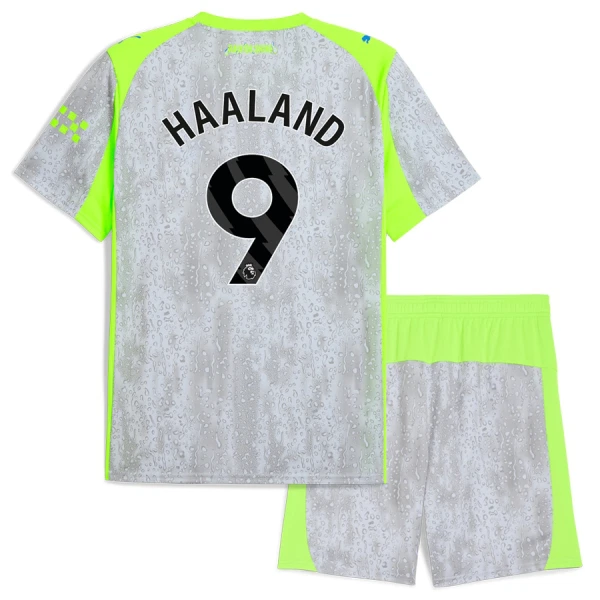 Levné Dětský Fotbalový Dres Manchester City Haaland 9 Alternativní 2025-26 Levné Dětský Fotbalový Dres Manchester City Haaland 9 Alternativní 2025-26