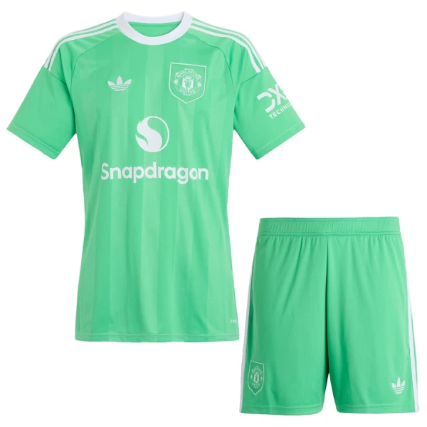 Levné Dětský Fotbalový Dres Manchester United Brankářské 2025-26 Zelená Levné Dětský Fotbalový Dres Manchester United Brankářské 2025-26 Zelená