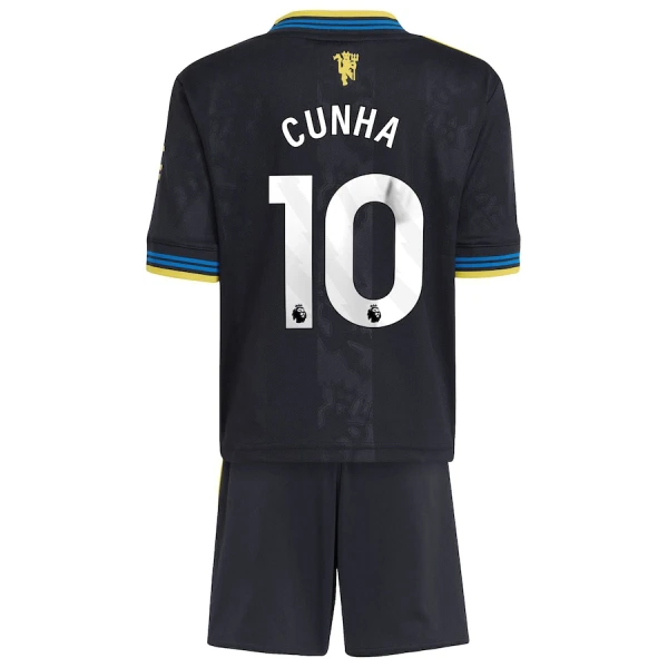 Levné Dětský Fotbalový Dres Manchester United Cunha 10 Alternativní 2025-26 Levné Dětský Fotbalový Dres Manchester United Cunha 10 Alternativní 2025-26