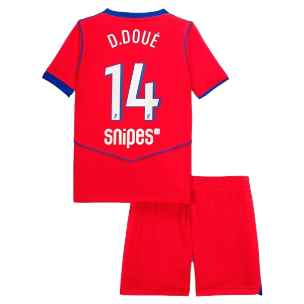 Levné Dětský Fotbalový Dres Paris Saint-Germain Desire Doue 14 Alternativní 2025-26 Levné Dětský Fotbalový Dres Paris Saint-Germain Desire Doue 14 Alternativní 2025-26