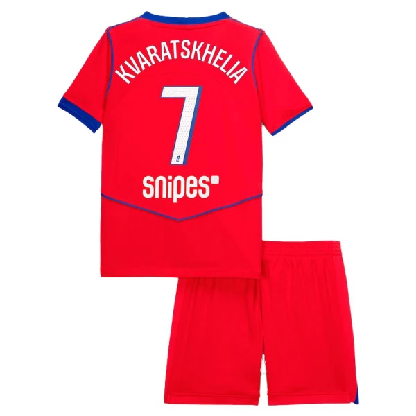 Levné Dětský Fotbalový Dres Paris Saint-Germain Kvaratskhelia 7 Alternativní 2025-26 Levné Dětský Fotbalový Dres Paris Saint-Germain Kvaratskhelia 7 Alternativní 2025-26