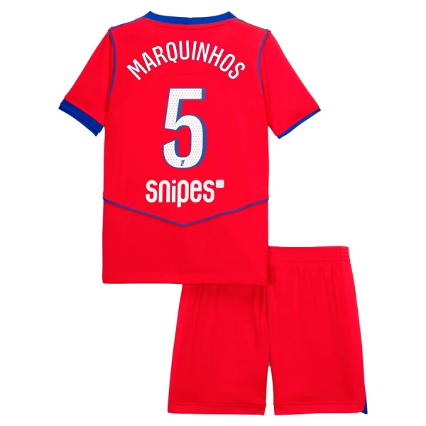 Levné Dětský Fotbalový Dres Paris Saint-Germain Marquinhos 5 Alternativní 2025-26 Levné Dětský Fotbalový Dres Paris Saint-Germain Marquinhos 5 Alternativní 2025-26