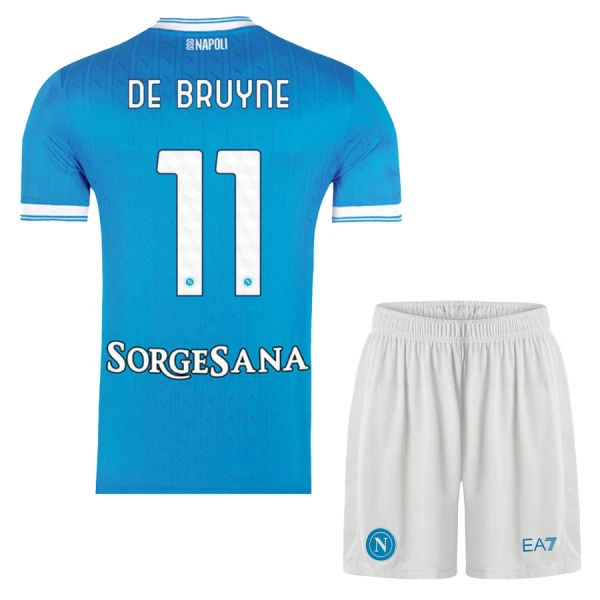 Levné Dětský Fotbalový Dres SSC Neapol De Bruyne 11 Domácí 2025-26 Levné Dětský Fotbalový Dres SSC Neapol De Bruyne 11 Domácí 2025-26
