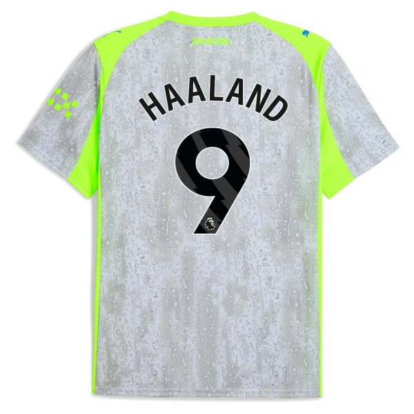 Levné Mužský Fotbalový Dres Manchester City Haaland 9 Alternativní 2025-26 Levné Mužský Fotbalový Dres Manchester City Haaland 9 Alternativní 2025-26
