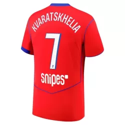 Levné Mužský Fotbalový Dres Paris Saint-Germain Kvaratskhelia 7 Alternativní 2025-26 Levné Mužský Fotbalový Dres Paris Saint-Germain Kvaratskhelia 7 Alternativní 2025-26