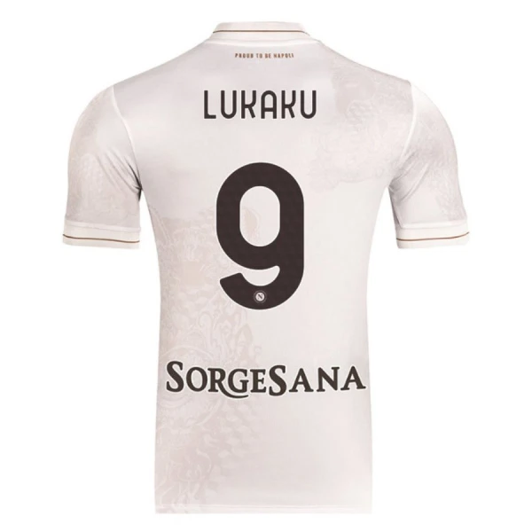 Levné Mužský Fotbalový Dres SSC Neapol Lukaku 9 Venkovní 2025-26 Levné Mužský Fotbalový Dres SSC Neapol Lukaku 9 Venkovní 2025-26