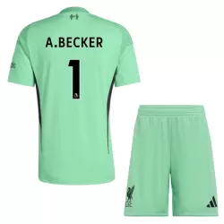 Levné Dětský Fotbalový Dres Liverpool A. Becker 1 Brankářské 2025-26 Zelená Levné Dětský Fotbalový Dres Liverpool A. Becker 1 Brankářské 2025-26 Zelená