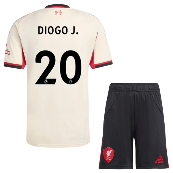 Levné Dětský Fotbalový Dres Liverpool Diogo J 20 Venkovní 2025-26 Levné Dětský Fotbalový Dres Liverpool Diogo J 20 Venkovní 2025-26