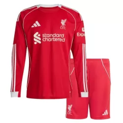 Levné Dětský Fotbalový Dres Liverpool Domácí 2025-26 Dlouhý Rukáv Levné Dětský Fotbalový Dres Liverpool Domácí 2025-26 Dlouhý Rukáv