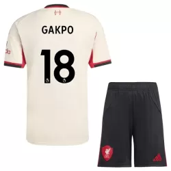 Levné Dětský Fotbalový Dres Liverpool Gakpo 18 Venkovní 2025-26 Levné Dětský Fotbalový Dres Liverpool Gakpo 18 Venkovní 2025-26