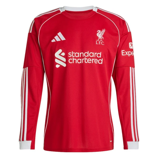 Levné Mužský Fotbalový Dres Liverpool Domácí 2025-26 Dlouhý Rukáv Levné Mužský Fotbalový Dres Liverpool Domácí 2025-26 Dlouhý Rukáv