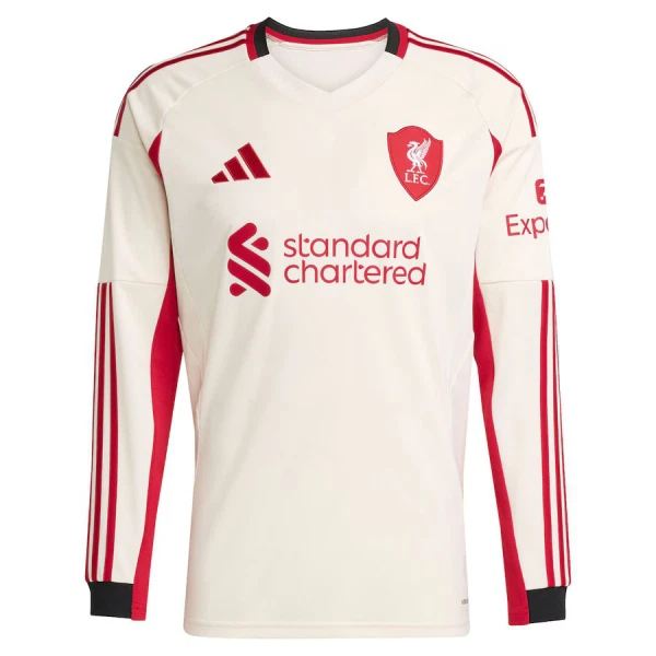 Levné Mužský Fotbalový Dres Liverpool Venkovní 2025-26 Dlouhý Rukáv Levné Mužský Fotbalový Dres Liverpool Venkovní 2025-26 Dlouhý Rukáv