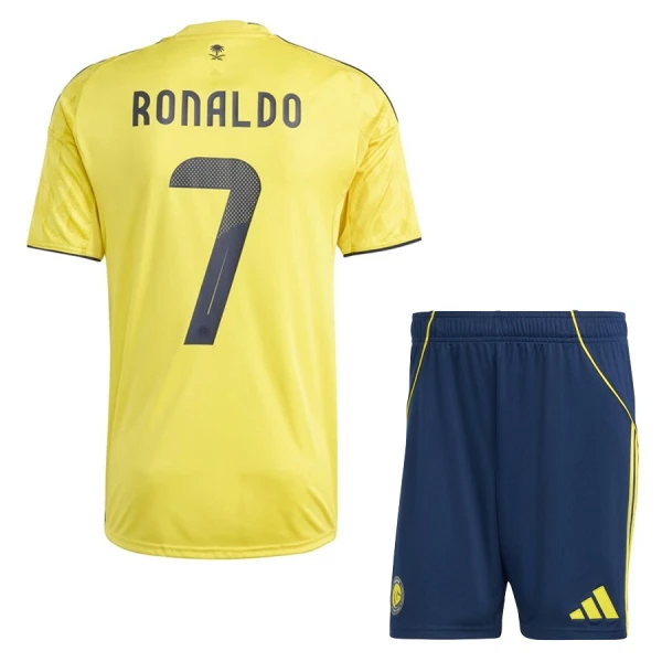 Levné Dětský Fotbalový Dres Al Nassr Ronaldo 7 Domácí 2025-26 Levné Dětský Fotbalový Dres Al Nassr Ronaldo 7 Domácí 2025-26