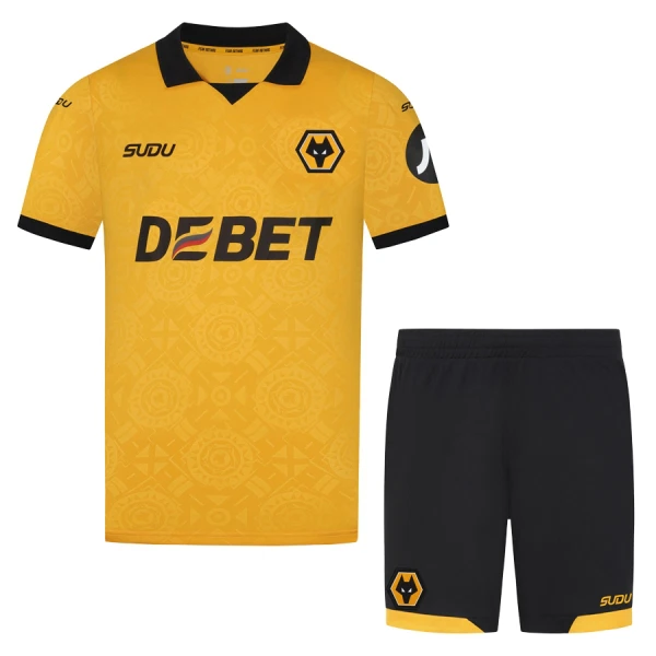Levné Dětský Fotbalový Dres Wolverhampton Domácí 2025-26 Levné Dětský Fotbalový Dres Wolverhampton Domácí 2025-26