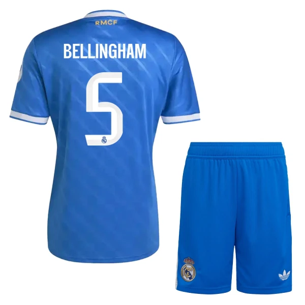 Levné Dětský Fotbalový Dres Real Madrid Bellingham 5 Alternativní 2025-26 Levné Dětský Fotbalový Dres Real Madrid Bellingham 5 Alternativní 2025-26